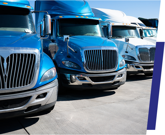 Image of shipping trucks