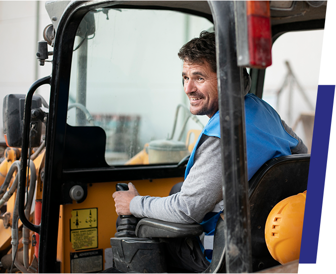 image of a forklift operator