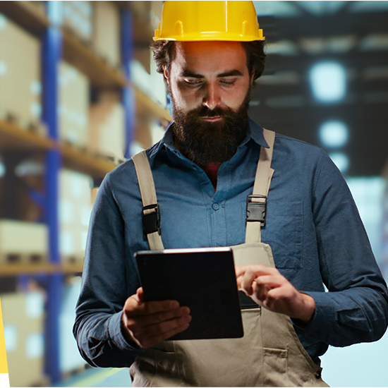 image of a man ordering batteries